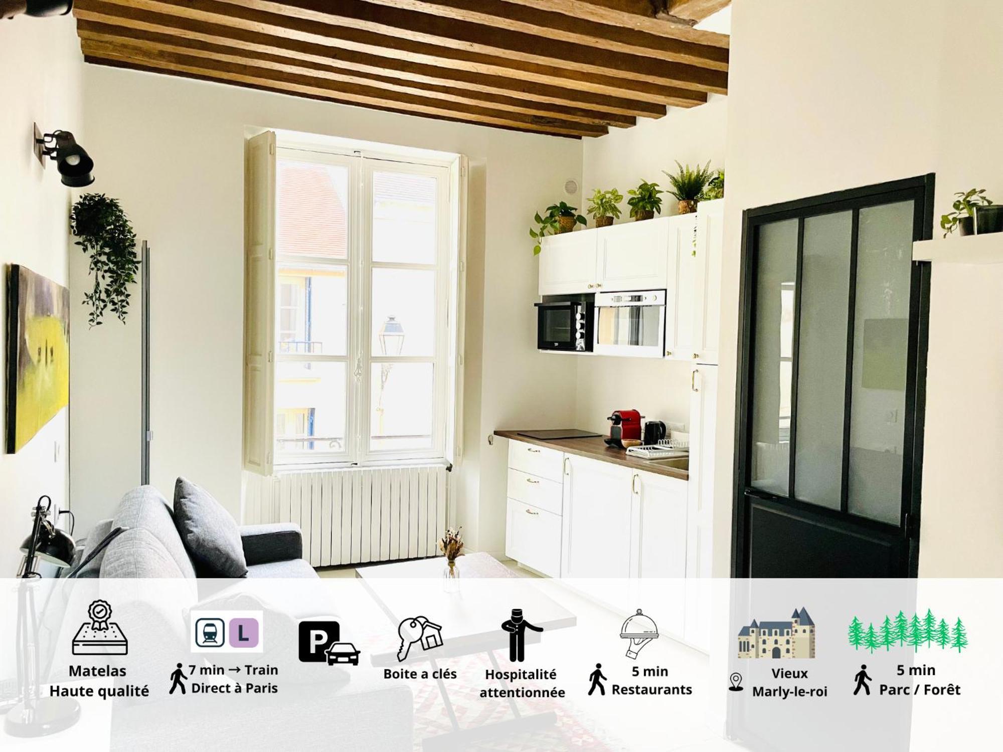 Studio Renove Et Tres Fonctionnel, Marly-Le-Roi Dış mekan fotoğraf